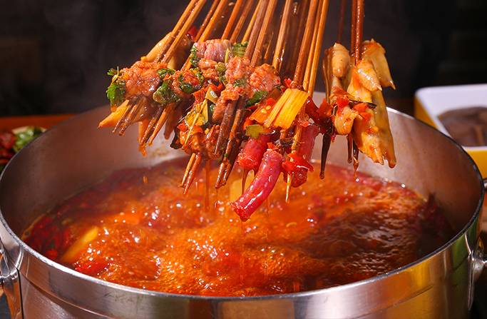 小郡肝串串香底料展示