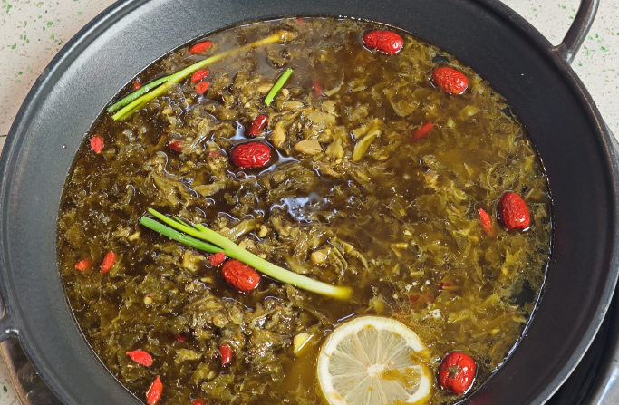 酸菜火锅底料展示